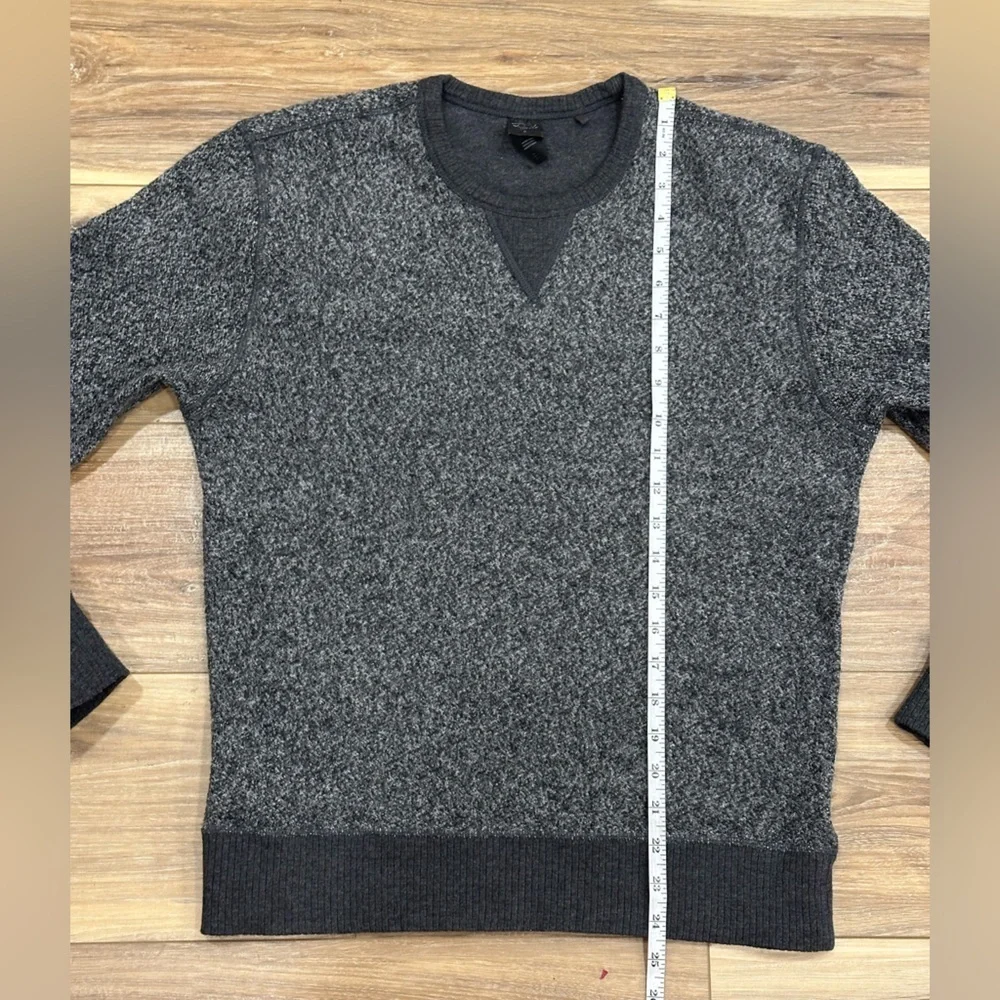 Rails Men’s Heston Melange Reversible Pullover Crewneck Sweater Grey Sz S - Picture 10 of 11